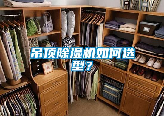 吊頂除濕機如何選型？