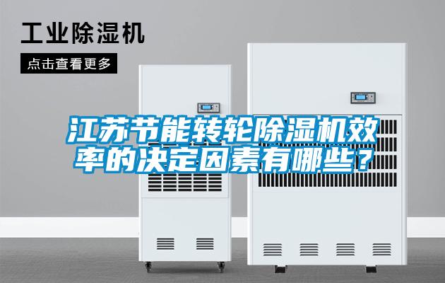 江蘇節能轉輪除濕機效率的決定因素有哪些？
