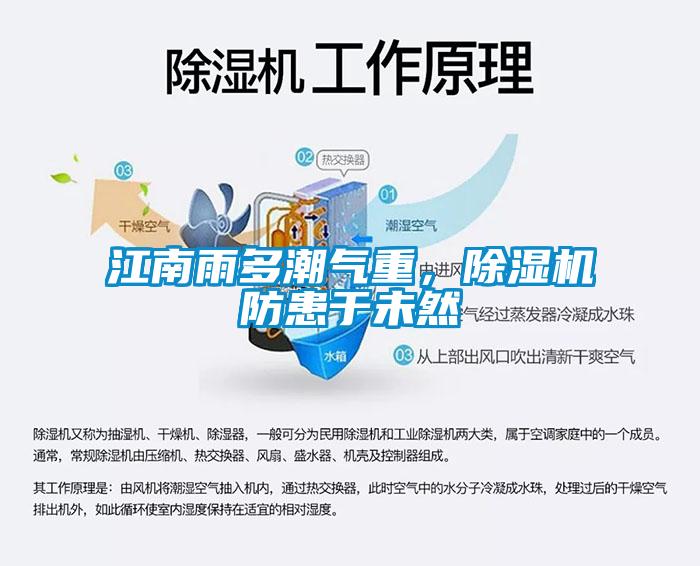 江南雨多潮氣重，除濕機防患于未然