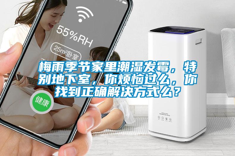 梅雨季節(jié)家里潮濕發(fā)霉，特別地下室，你煩惱過么，你找到正確解決方式么？