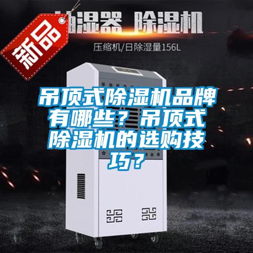 吊頂式除濕機品牌有哪些？吊頂式除濕機的選購技巧？