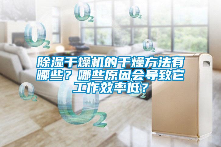 除濕干燥機的干燥方法有哪些？哪些原因會導致它工作效率低？
