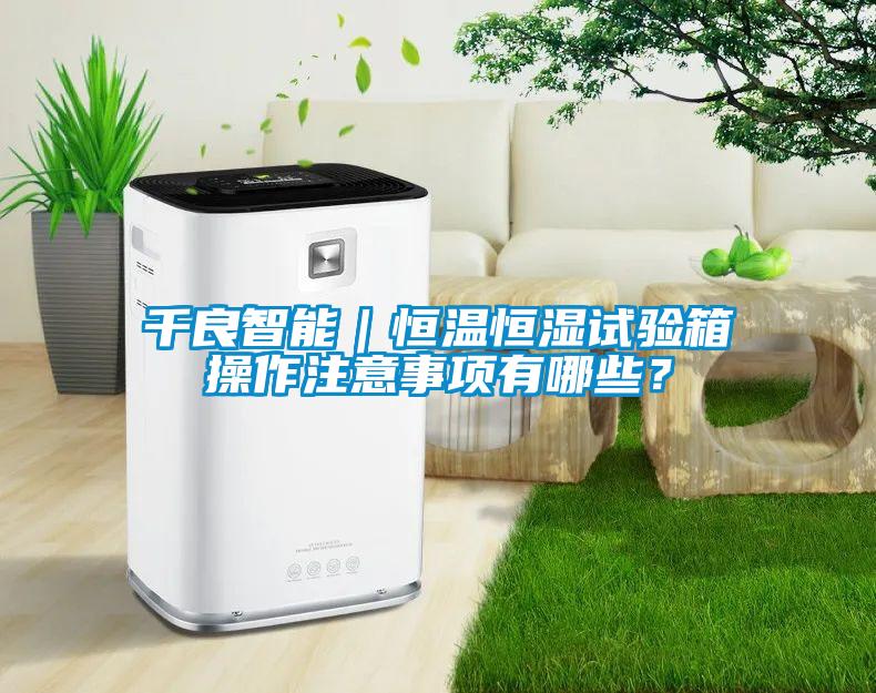 千良智能｜恒溫恒濕試驗箱操作注意事項有哪些？