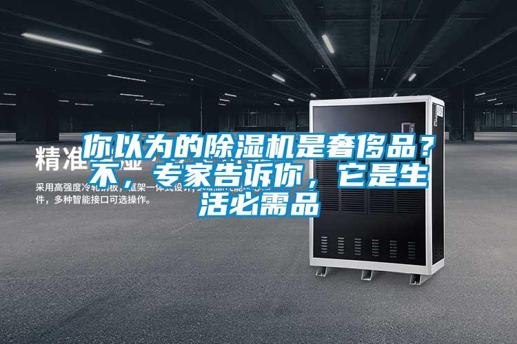 你以為的除濕機是奢侈品？不，專家告訴你，它是生活必需品