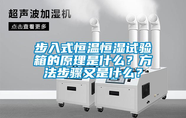 步入式恒溫恒濕試驗箱的原理是什么？方法步驟又是什么？