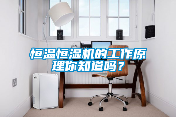 恒溫恒濕機的工作原理你知道嗎？