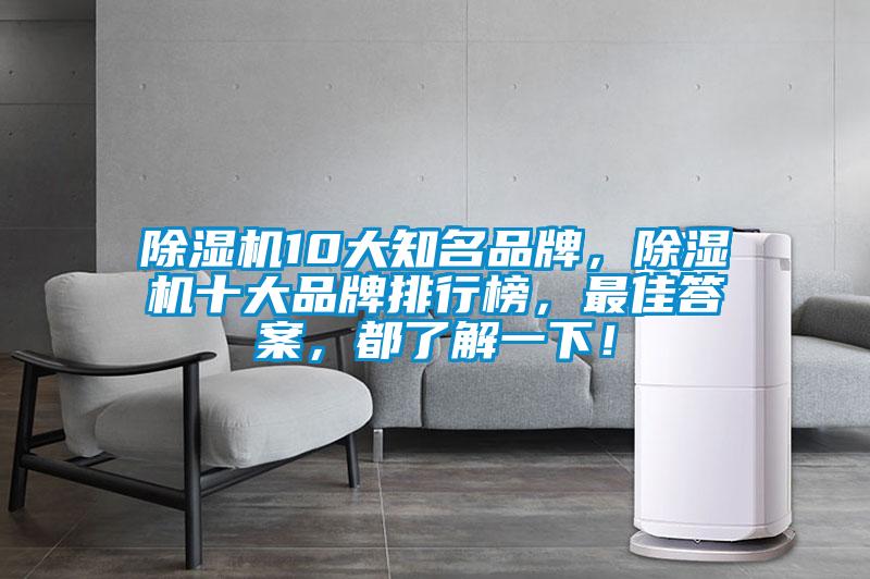 除濕機(jī)10大知名品牌，除濕機(jī)十大品牌排行榜，最佳答案，都了解一下！