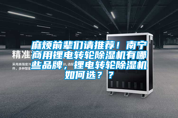 麻煩前輩們請推薦！南寧商用鋰電轉(zhuǎn)輪除濕機(jī)有哪些品牌，鋰電轉(zhuǎn)輪除濕機(jī)如何選？？