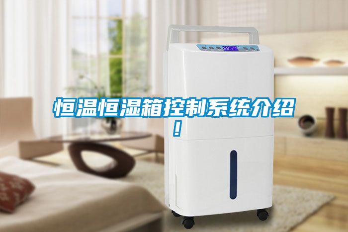 恒溫恒濕箱控制系統介紹！